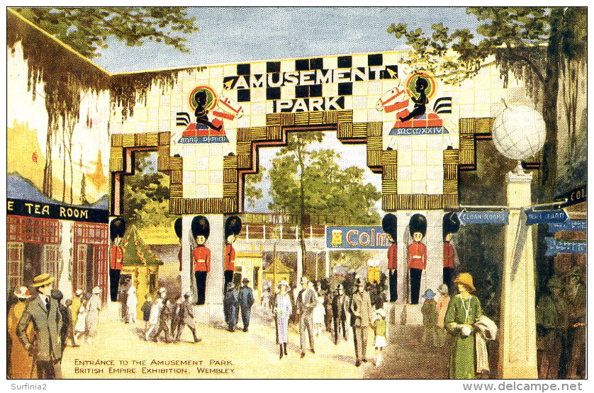 EXHIBITION - 1924/5 - ENTRANCE TO THE AMUSEMENT PARK - PHOTOCHROM  Ex12 - Exhibitions