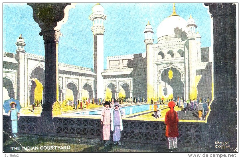 EXHIBITION - 1924/5 - THE INDIAN COURTYARD By ERNEST COFFIN  Ex14 - Exhibitions