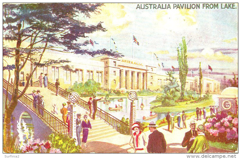 EXHIBITION - 1924/5 - AUSTRALIA PAVILION FROM LAKE Ex16 - Exhibitions