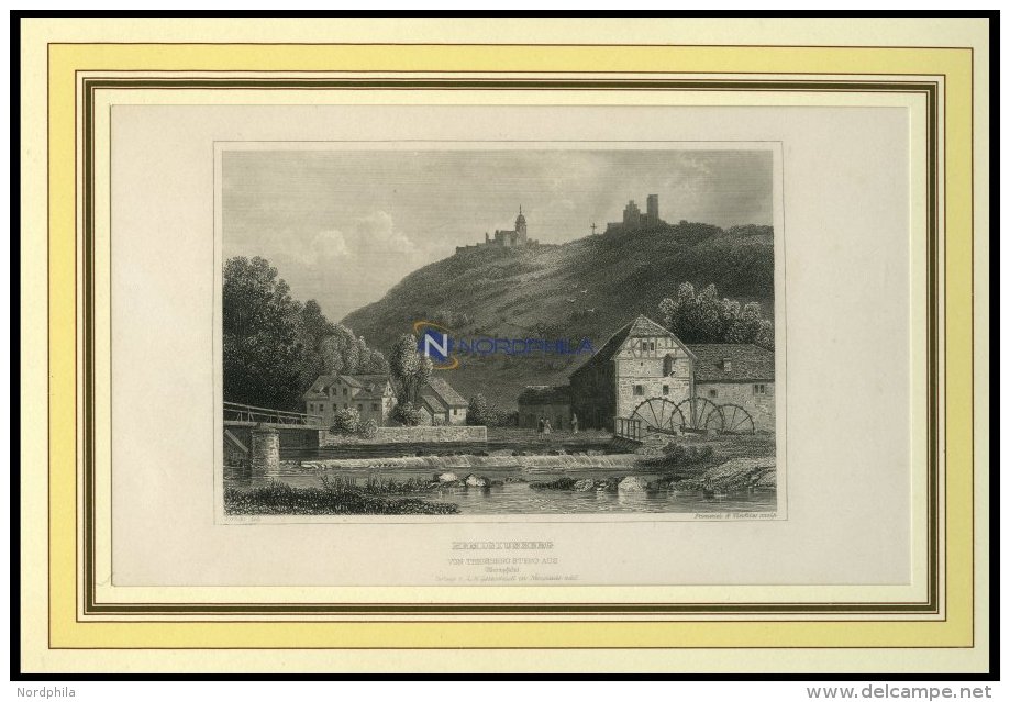 REMIGIUSBERG Vom Theisbergsteeg Aus, Sta-St. Von Verhas/Frommel/Winkles Um 1880 - Lithographies