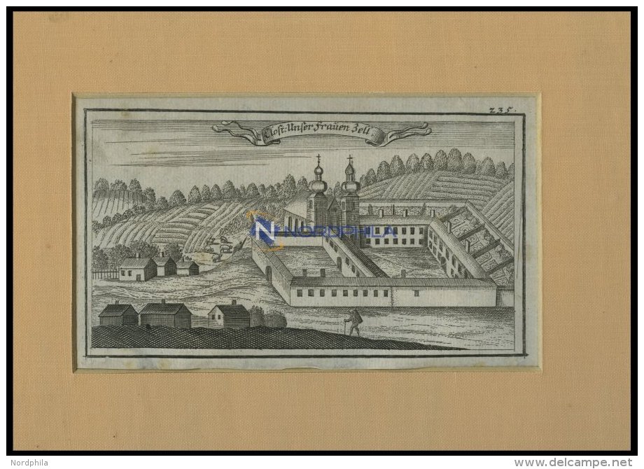 BRENNBERG: Kloster Frauenzell, Kupferstich Von Ertl, 1687 - Lithographies