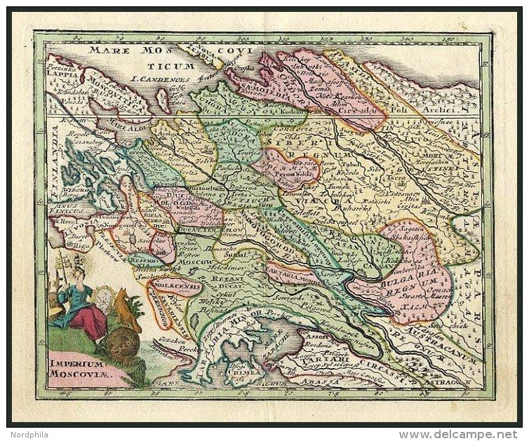 Generalkarte, Imperium Moscoviae, Rußland (oder Mocau) Mit Der Russischen Tartarey Und Dem Russischen Lappland, Al - Autres & Non Classés