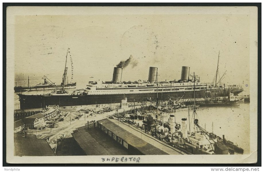 ALTE POSTKARTEN - SCHIFFE IMPERATOR, Ansichtskarte (1915) Vom Damaligen Größten Passagierschiff Der Welt, Aus - Autres & Non Classés
