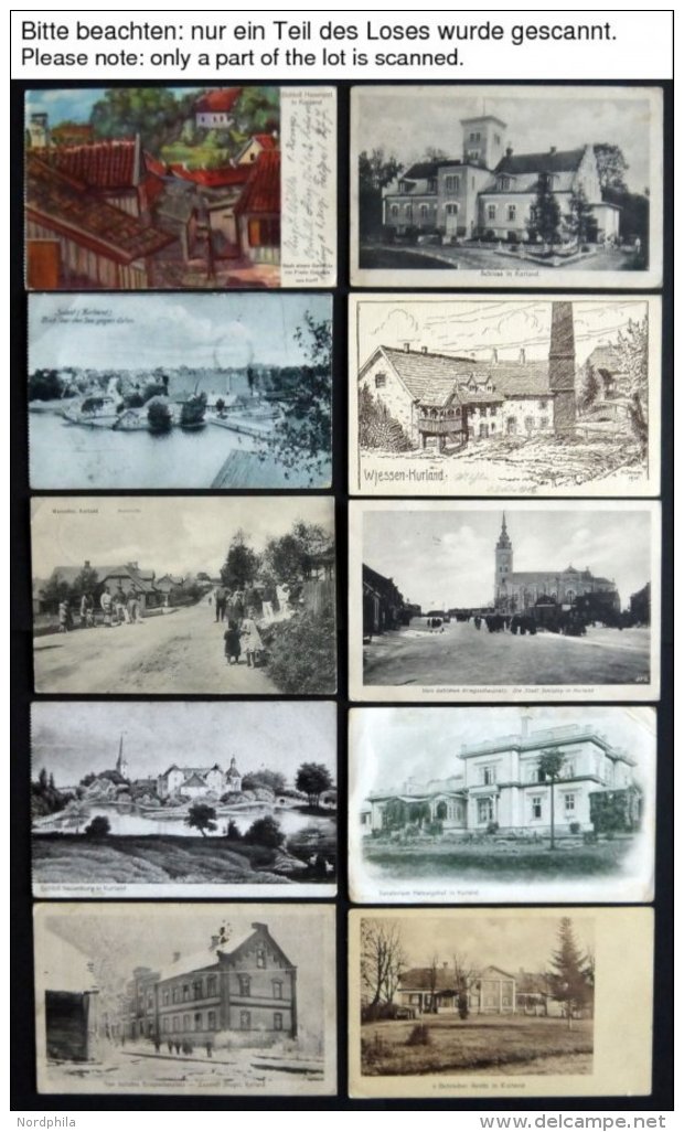 ALTE POSTKARTEN - LETTLAND KURLAND, 48 Verschiedene Ansichtskarten Mit Teils Seltenen Motiven, Alles Feldpostkarten Von - Lettonie
