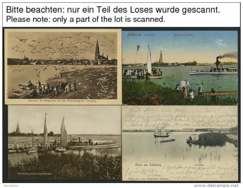 DEUTSCHLAND ETC. Die SCHLEI, Diverse Ansichten, 18 Ansichtskarten, Viele Aus Schleswig, Eine Aus Missunde Etc. - Lettres & Documents