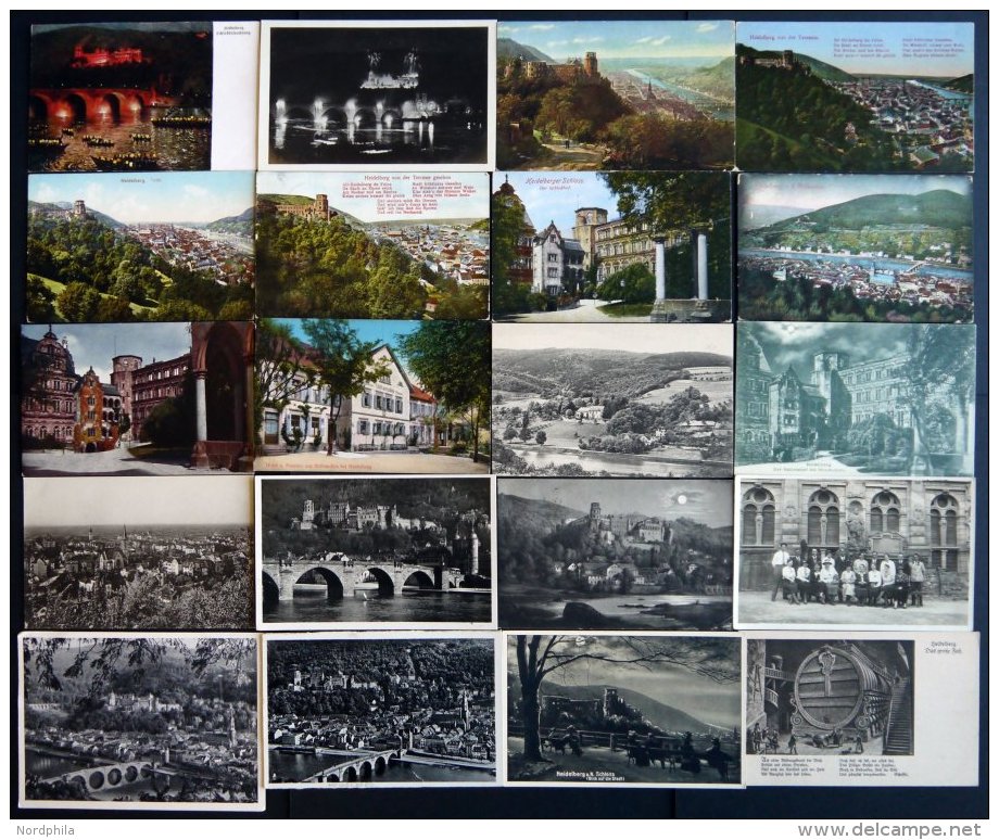 DEUTSCHLAND ETC. HEIDELBERG, 40 Verschiedene Ansichtskarten - Lettres & Documents