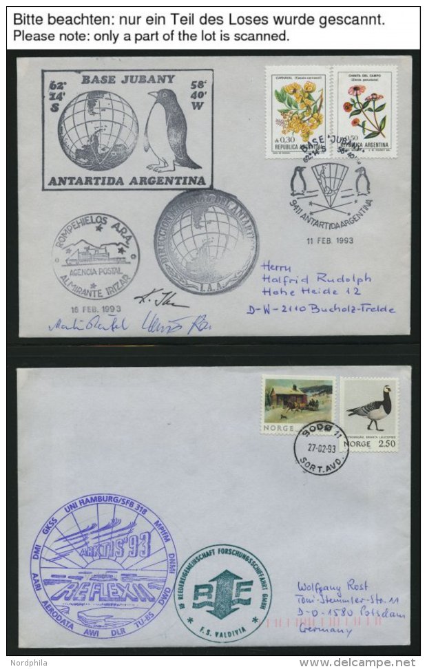 SONSTIGE MOTIVE 1964-88, Arktis-Expeditionen, 135 Belege Im Briefalbum, Pracht - Non Classés