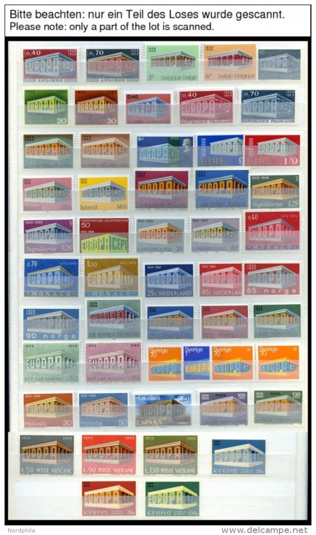 EUROPA UNION **, 1958, 1961-71, 12 Komplette Jahrgänge Gemeinschaftsausgaben Bis Auf 1961 San Marino Und 1962 Zyper - Collections