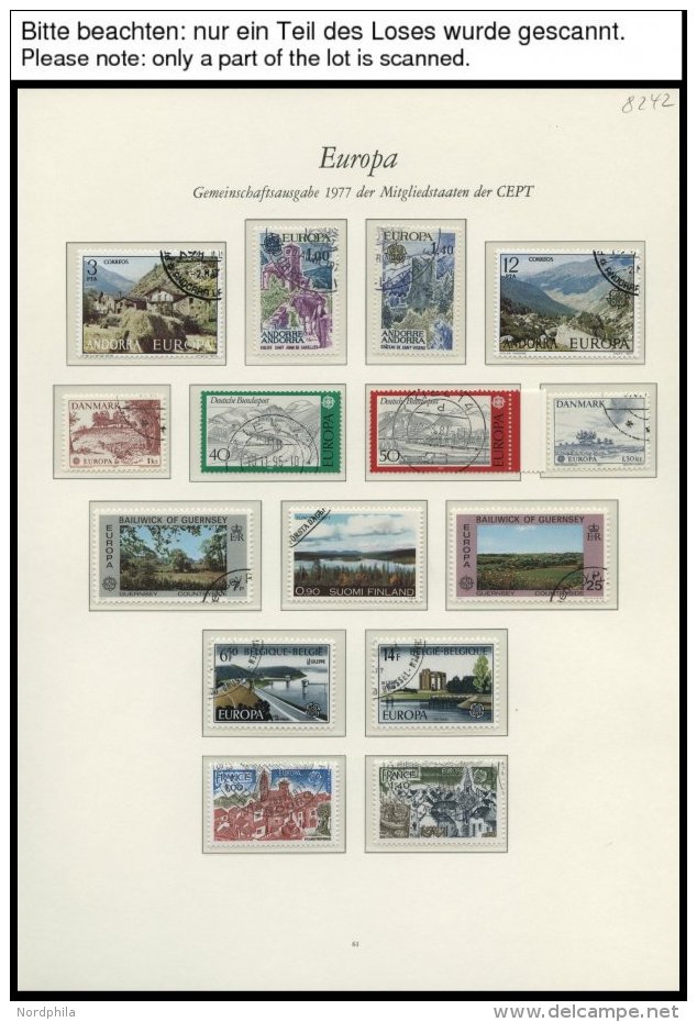 EUROPA UNION O, 1977, Landschaften, Kompletter Jahrgang, Pracht, Mi. 109.80 - Collections