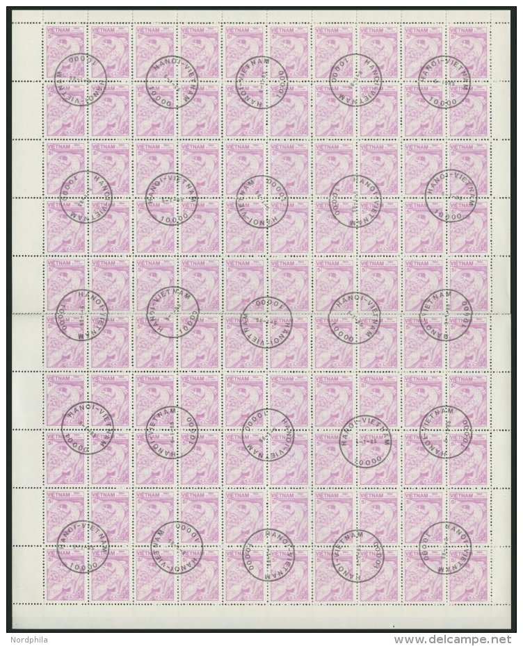 VIETNAM 1529-43 O, 1984, Tiere Und Pflanzen, Kompletter Bogensatz (100), Pracht, Mi. 500.- - Viêt-Nam