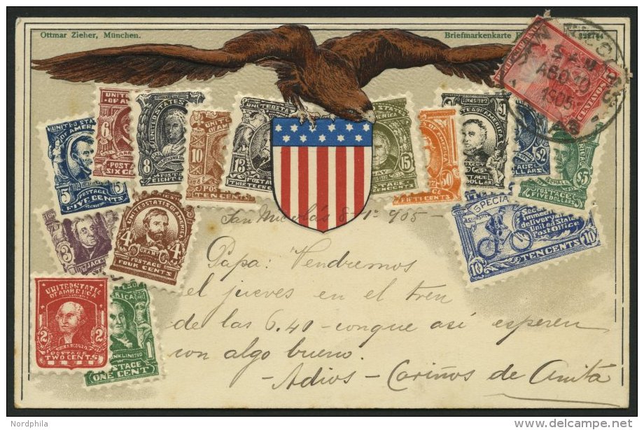 SAMMUNGEN, LOTS 1905, Briefmarkenserie, Prägedruckkarte Mit Argentinienfrankatur, Pracht - Oblitérés