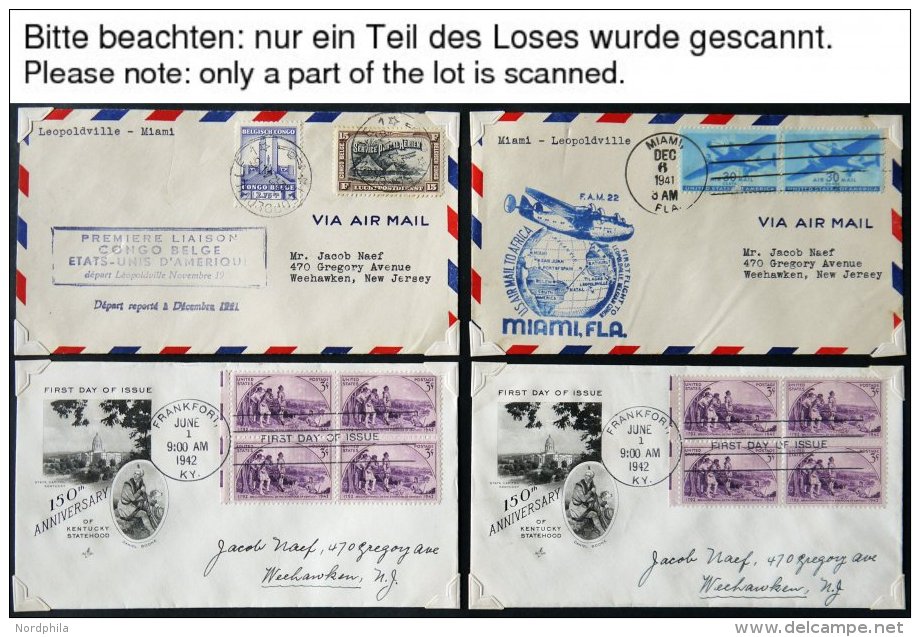 SAMMUNGEN, LOTS 1933-49, Sammlung Von 380 Belegen, Fast Nur FDC`s In 4 Großformatigen Alten Compact Cover Alben, M - Collections