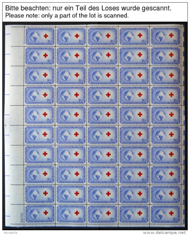 SAMMUNGEN, LOTS **, 1935-55, Sammlung Verschiedener Kompletter Ausgaben In Bogen (50er,70er,100er) Mit Plattennnummern, - Collezioni & Lotti