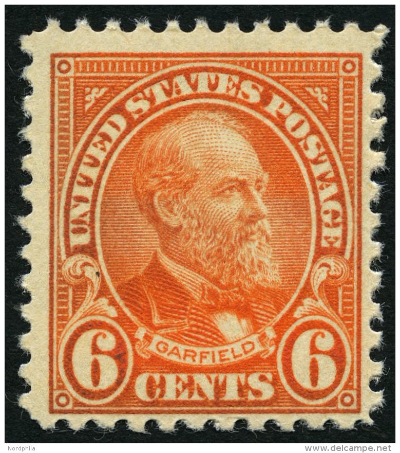 USA 268 **, Scott 558, 1922, 6 C. Garfield, Postfrisch, Pracht, $ 70.- - Oblitérés