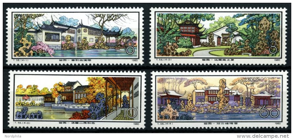 CHINA - VOLKSREPUBLIK 1643-46 **, 1980, Park In Suzhou, Prachtsatz, Mi. 100.- - Autres & Non Classés