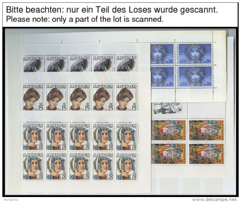 SLOWAKEI KB **, 1993-2015, 49 Verschiedene Postfrische Kleinbogen, Fast Komplett, Prachterhaltung, Mi. N.A.d.E. 530.- - Autres & Non Classés