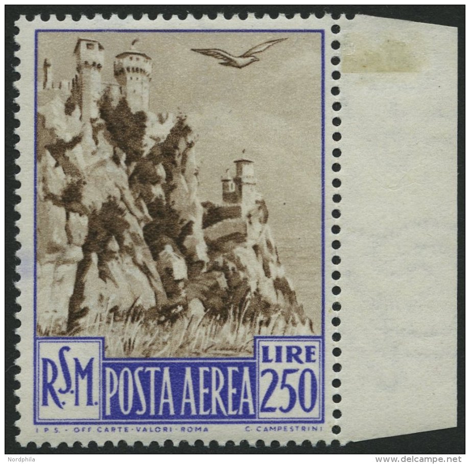 SAN MARINO 449 **, 1950, 250 L. San Marino, Pracht, Mi. 180.- - Autres & Non Classés