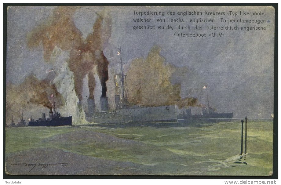 FELDPOST U IV, Auf Feldpostkarte Von 1917, Pracht - Autres & Non Classés