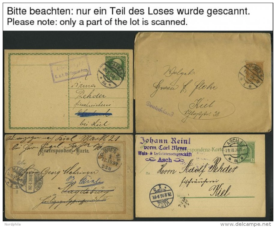 LOTS 1905-15, 14 Ganzsachenkarten Und Ein Streifband, Alle Gebraucht, Feinst/Pracht - Collections