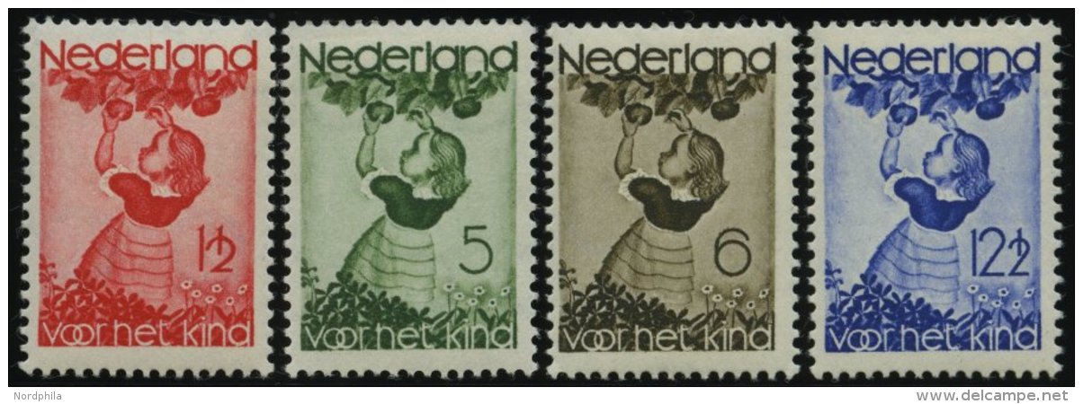 NIEDERLANDE 287-90 *, 1935, Voor Het Kind, Falzrest, Prachtsatz - Pays-Bas