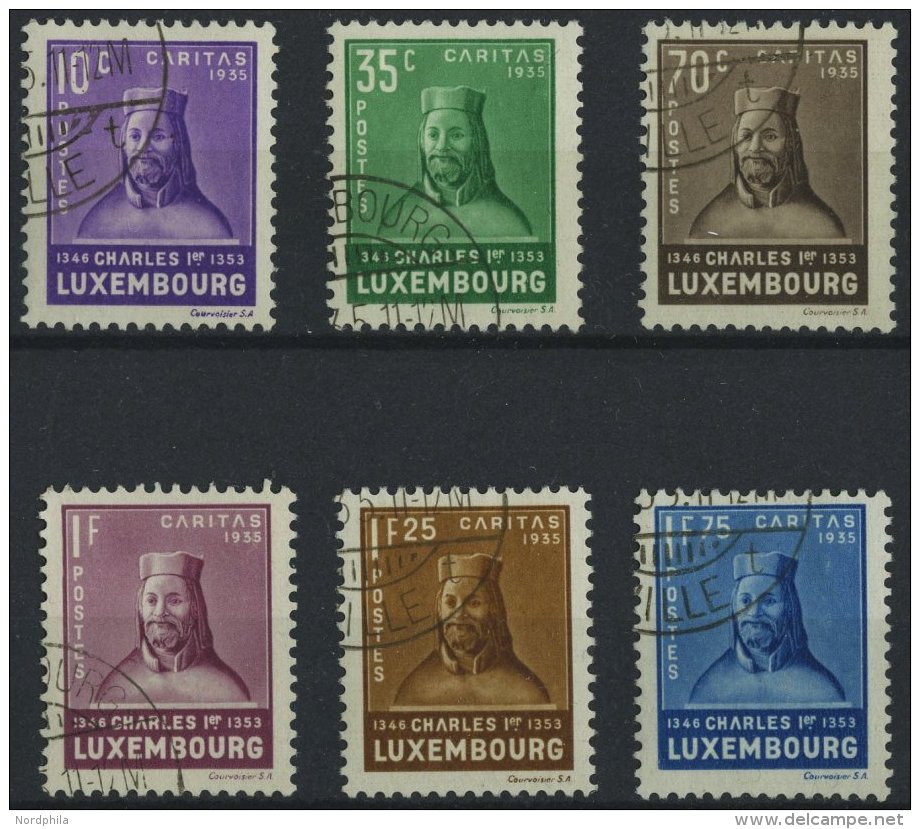 LUXEMBURG 284-89 O, 1935, Kinderhilfe, Prachtsatz, Mi. 140.- - Service