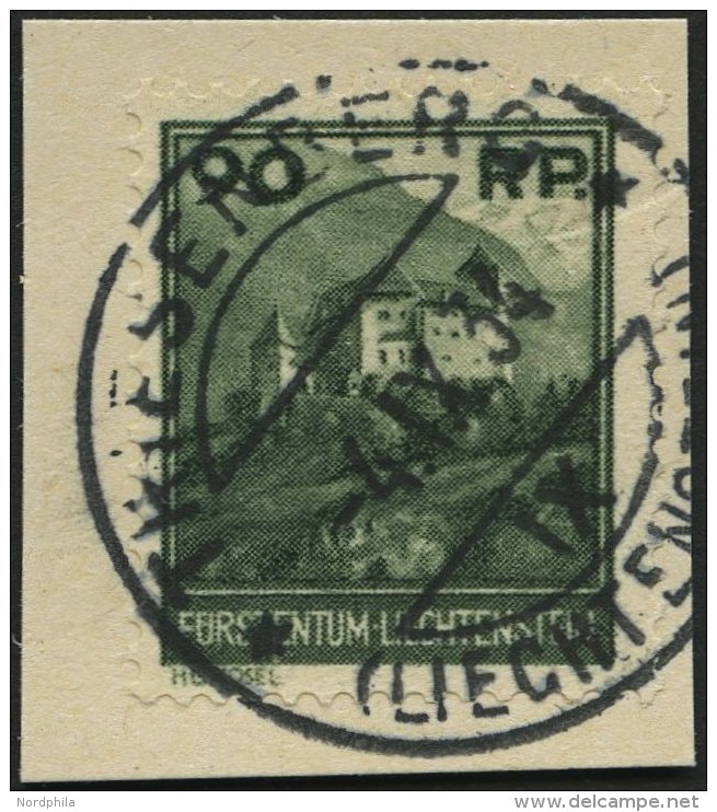 LIECHTENSTEIN 120 BrfStk, 1933, 90 Rp. Burg Gutenberg, Prachtbriefstück, Mi. 140.- - Autres & Non Classés