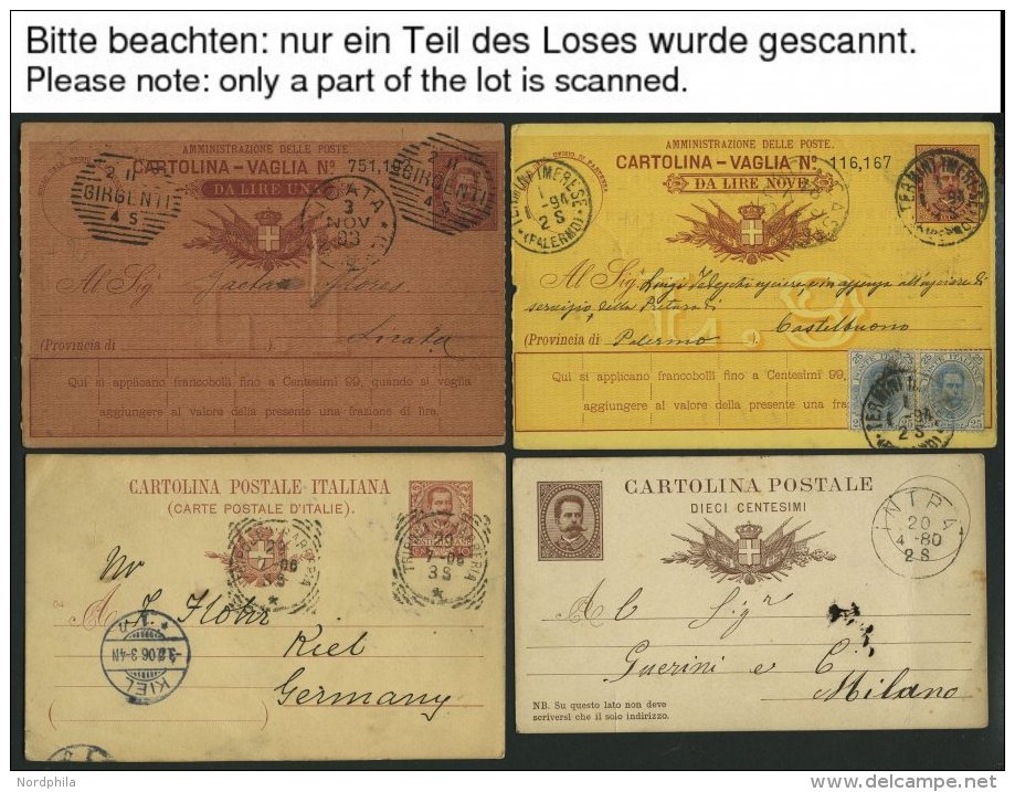 SAMMLUNGEN, LOTS 1880-1906, 15 Gebrauchte Ganzsachenkarten, Dabei Viele Postanweisungen, Dabei Eine Mit Zusatzfrankatur, - Collections