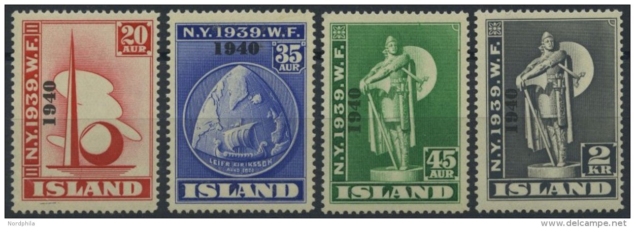 ISLAND 218-21 **, 1940, Weltausstellung 1940, Prachtsatz, Mi. 220.- - Altri & Non Classificati