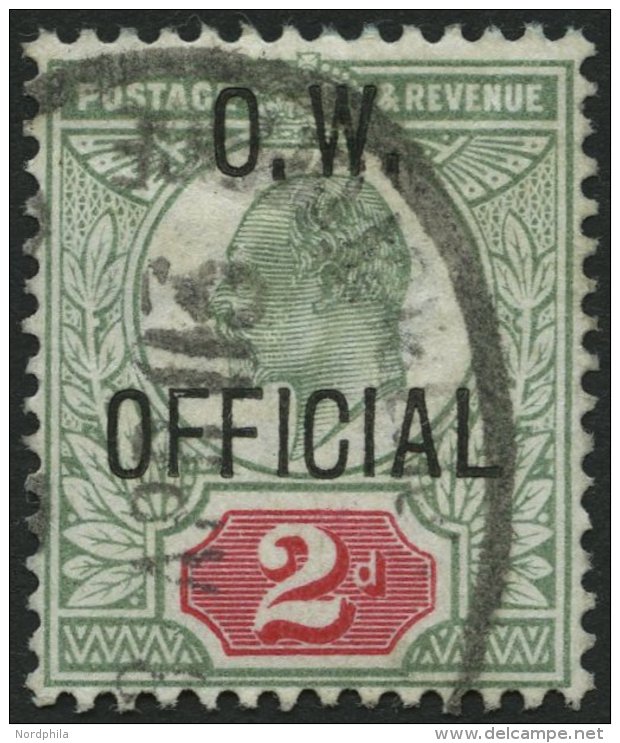 DIENSTMARKEN D 71 O, 1902, 2 P. O.W., Pracht, Mi. 300.- - Service