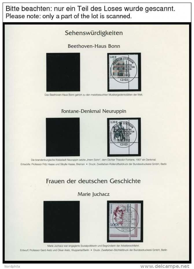 JAHRGÄNGE 2305-2373 O, 2003, Kompletter Jahrgang, Ohne Selbstklebende Marken, Jeweils Aus Der Rechten Unteren Bogen - Oblitérés