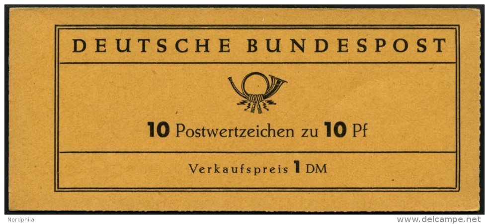 ZUSAMMENDRUCKE MH 6a **, 1960, Markenheftchen Heuss Lumogen, Erstauflage, Schwach Fluoreszierend, Pracht, Gepr. D. Schle - Oblitérés