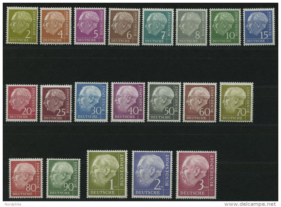 BUNDESREPUBLIK 177-96 **, 1954, Heuß, Prachtsatz, Mi. 280.- - Oblitérés