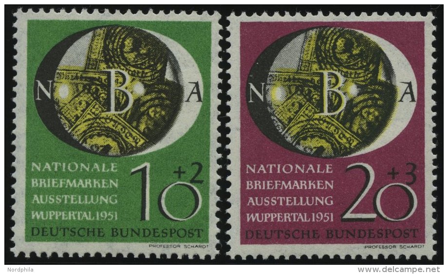 BUNDESREPUBLIK 141/2 **, 1951, NBA, Pracht, Mi. 90.- - Oblitérés