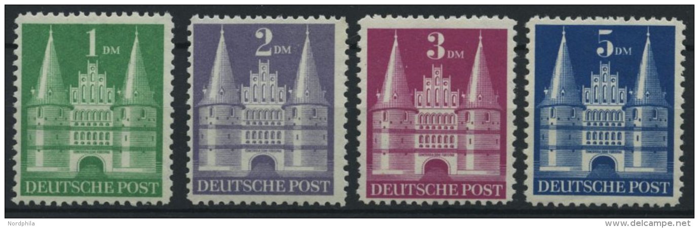 AMERIK. U. BRITISCHE ZONE 97-100II **, 1948, 1 - 5 DM Hohe Treppe, 4 Werte Feinst/Pracht, Mi. 500.- - Autres & Non Classés