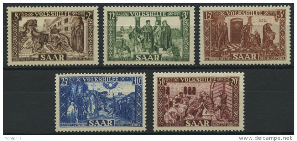 SAARLAND 299-303 **, 1950, Volkshilfe, Prachtsatz, Mi. 75.- - Autres & Non Classés