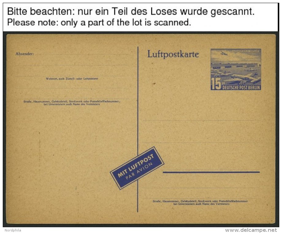 GANZSACHEN Aus P 1d-113 BRIEF, 1949-74, 55 Verschiedene Ungebrauchte Ganzsachenkarten, Fast Nur Prachterhaltung - Collections