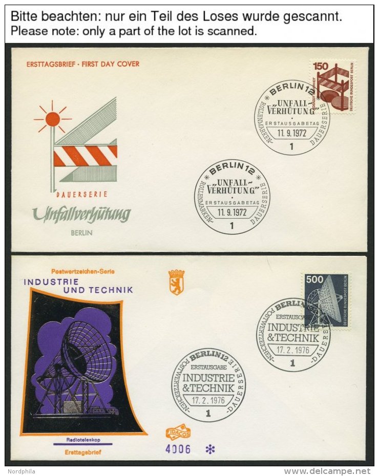 JAHRGÄNGE 353-590 BRIEF, 1970-78, 9 Jahrgänge Komplett Auf FDC, Pracht - Autres & Non Classés