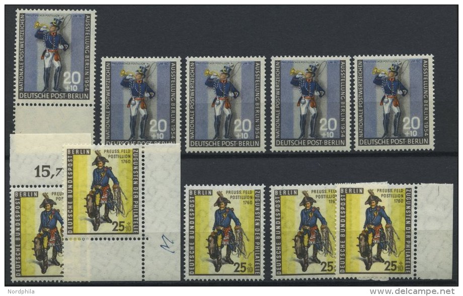ENGROS 120,131 **, 1954/5, Postillion, Je 5x, Pracht, Mi. 120.- - Collections