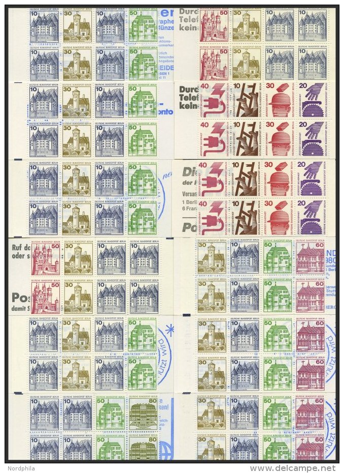 ZUSAMMENDRUCKE A. MH 9b-13a **, 1974-82, 13 Verschiedene Markenheftchen, Feinst, Mi. 216.- - Se-Tenant