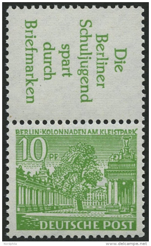 ZUSAMMENDRUCKE S 6 **, 1952, Bauten R3 + 10, Pracht, Mi. 90.- - Se-Tenant