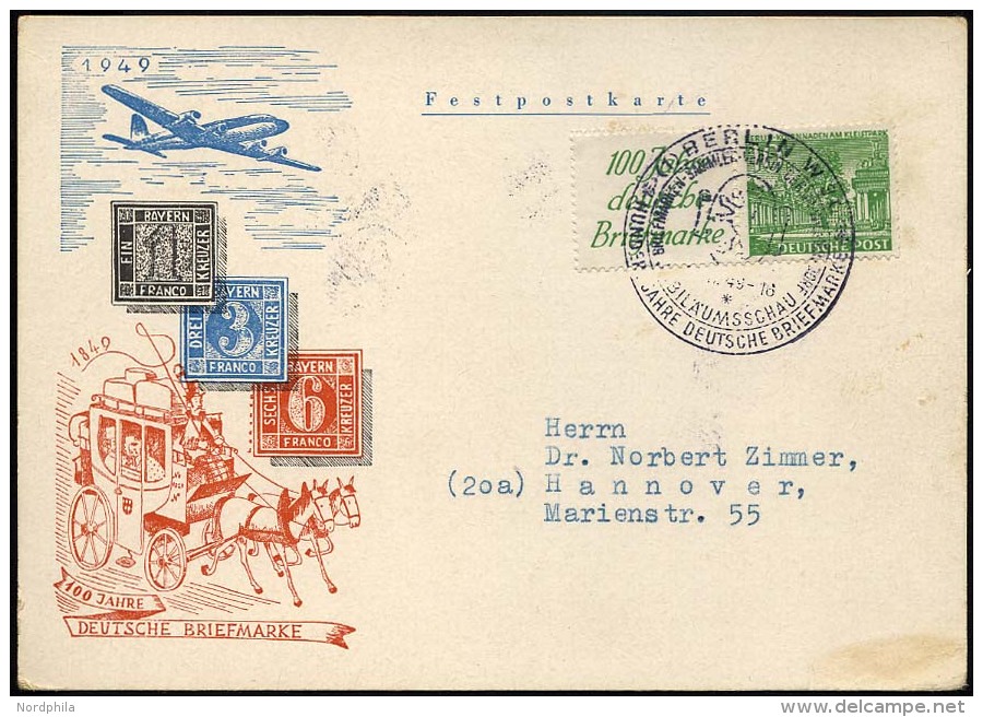 ZUSAMMENDRUCKE W 9 BRIEF, 1949, Bauten R1b + 10 Auf FDC, Prachtkarte, Feinst, Mi. 100.- - Se-Tenant