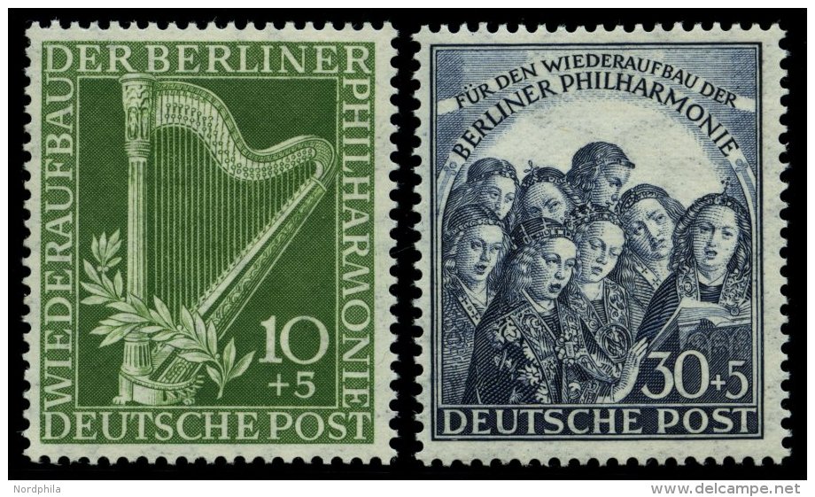 BERLIN 72/3 **, 1950, Philharmonie, Pracht, Mi. 150.- - Oblitérés