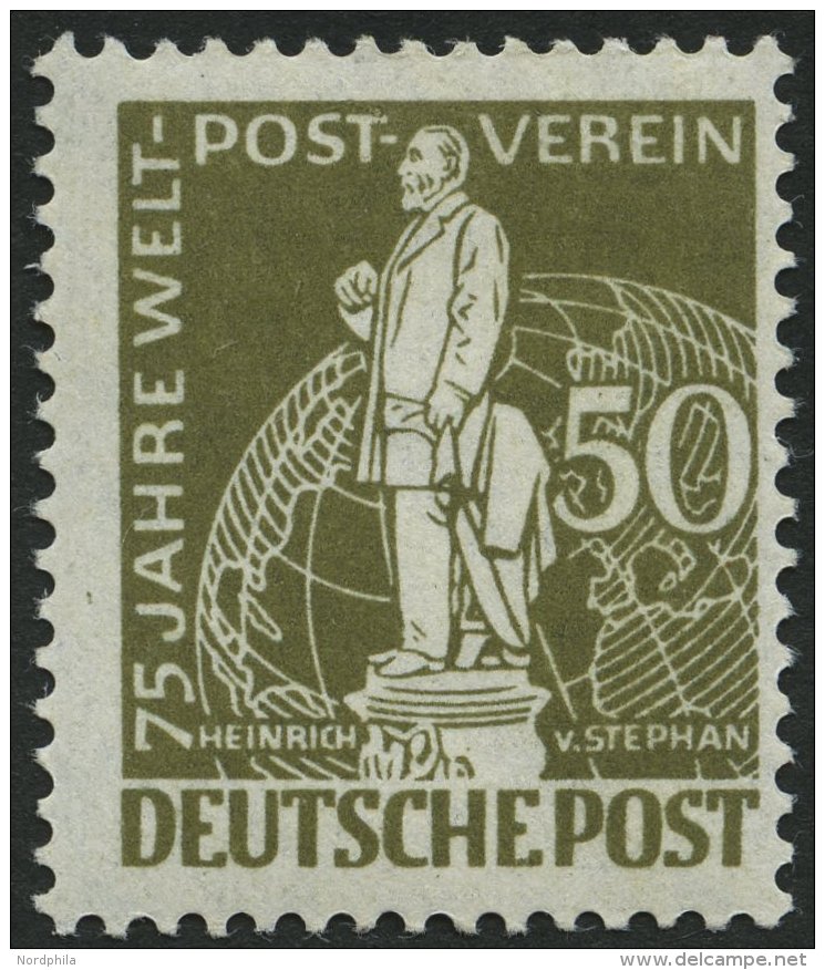 BERLIN 38 **, 1949, 50 Pf. Stephan, Pracht, Mi. 180.- - Oblitérés