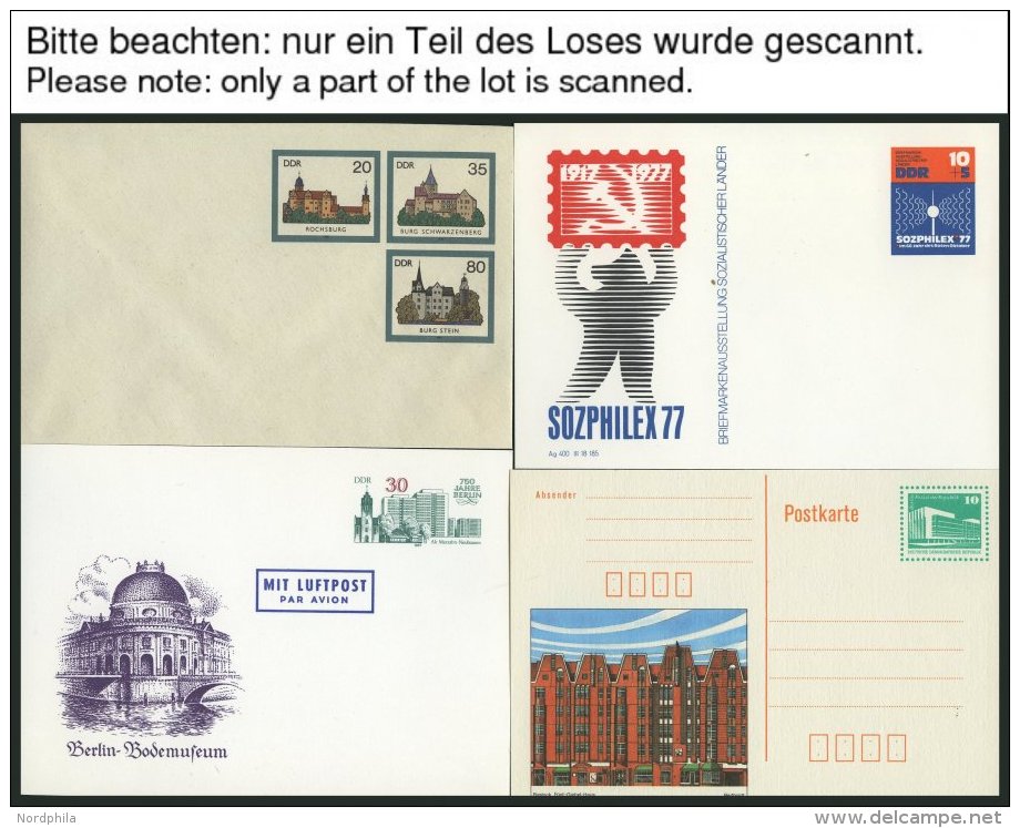 GANZSACHEN A. P 82-109 BRIEF, 1977-90 40 Verschiedene Ungebrauchte Ganzsachen, Dabei U 1-11 Und P 93-109 Komplett, T 1 E - Autres & Non Classés