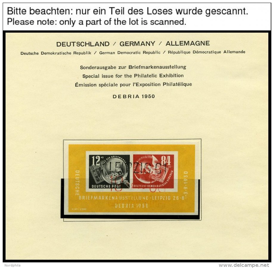 ZUSAMMENDRUCKE O, Gestempelte Sammlung DDR Von 1945-90 In 3 Schaubekalben, Scheinbar Komplett, Die Beiden Ungezähnt - Autres & Non Classés