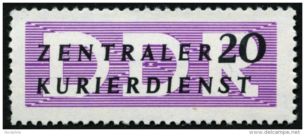 DIENSTMARKEN B D 7XII **, 1956, 20 Pf. Wz. 2XII, Pracht, Gepr. Weigelt, Mi. 180.- - Autres & Non Classés