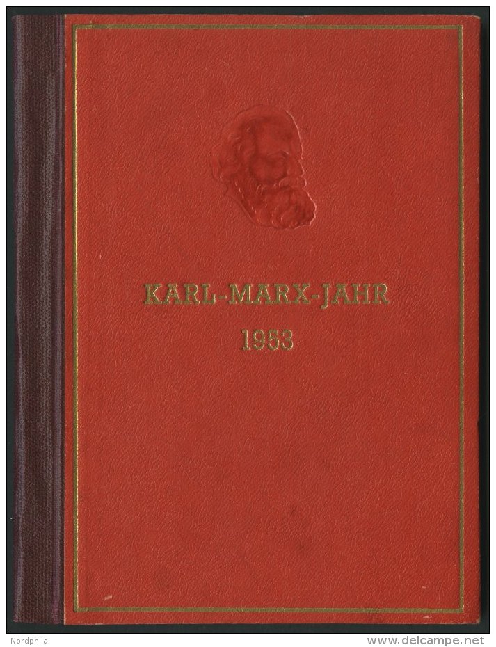 DDR S 344-353 , 1953, Gedenkheft Karl-Marx-Jahr, Pracht, Mi. 85.- - Oblitérés