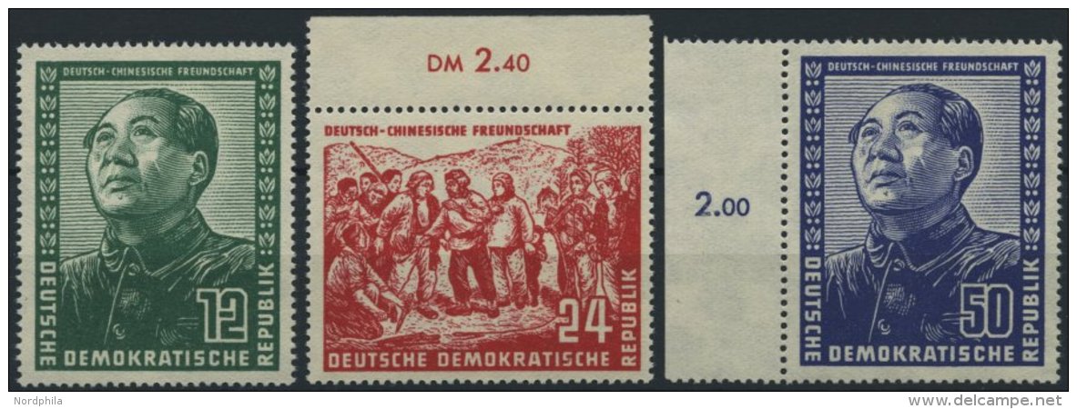 DDR 286-88 **, 1951, Chinesen, Prachtsatz, Mi. 300.- - Usati