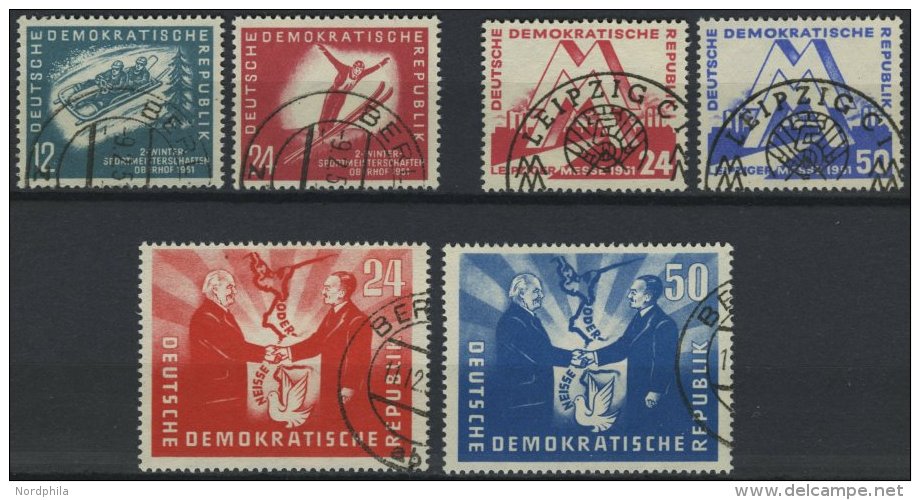 DDR 280-85 O, 1951, 3 Prachtsätze - Oblitérés