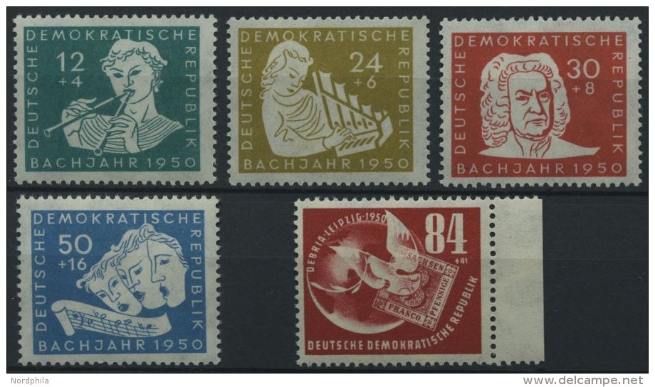 DDR 256-60 **, 1950, Bach Und DEBRIA, Pracht, Mi. 95.- - Oblitérés